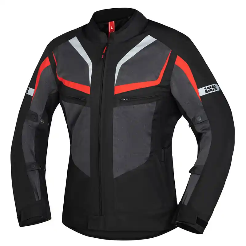 Compra Online Giacca IXS Tour Gerona-Air 1.0 nero grigio rosso-M
