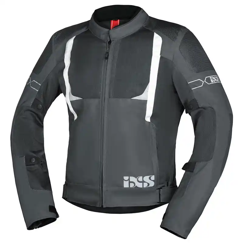 Popolare Giacca IXS Sport Trigonis Air grigio chiaro bianco-S
