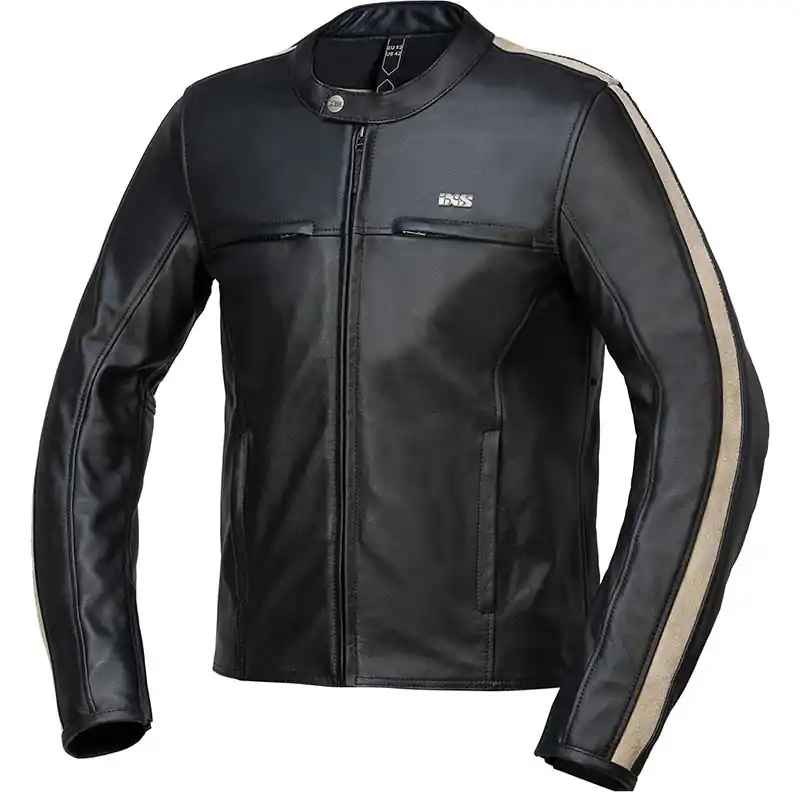 Più Venduto Giacca Pelle IXS Classic LD Stripe nero-48
