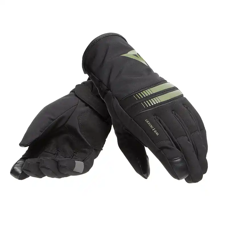 Spedizione Espresso Guanti Donna Dainese Plaza 3 D-Dry nero verde-XXS