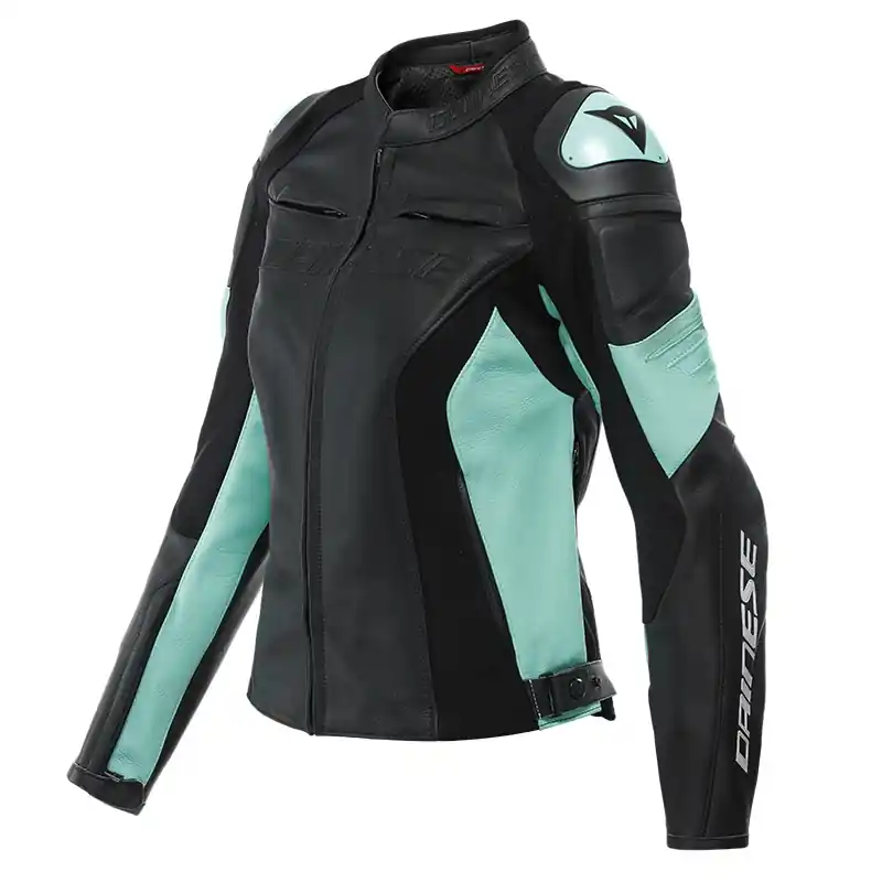 Giacca Pelle Donna Dainese Racing 4 acqua verde-46 Nuova Collezione