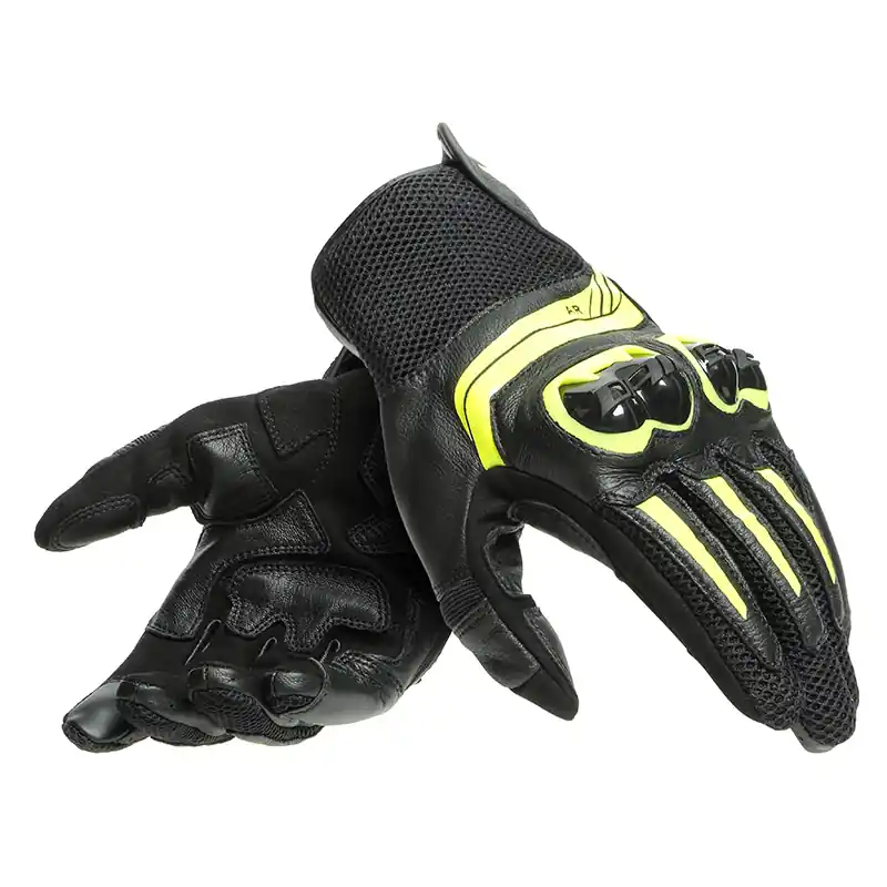 Super Prezzo Guanti Dainese Mig 3 nero giallo fluo-XS