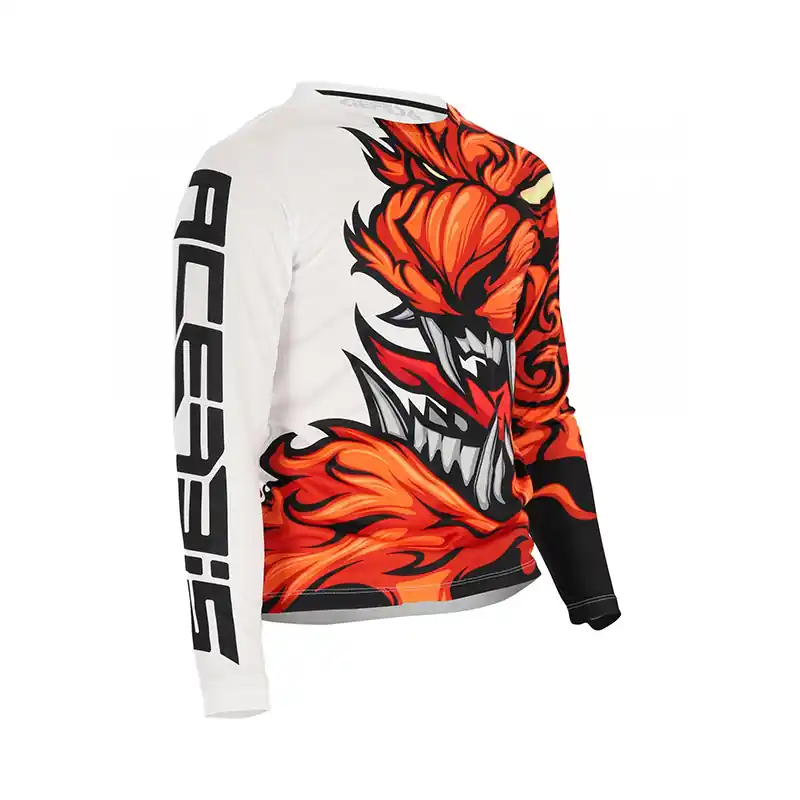 Maglia Acerbis MX J-Kid Two arancio bianco-M Spedito Oggi