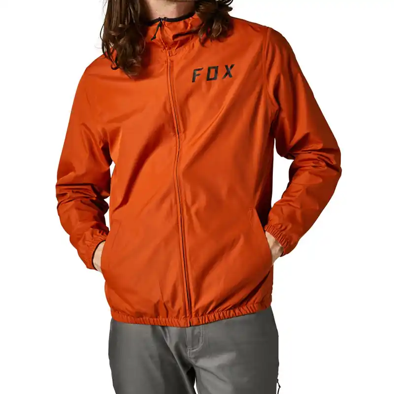 Ordina Subito Giacca Fox Clean Up Windbreaker burnt arancio-S