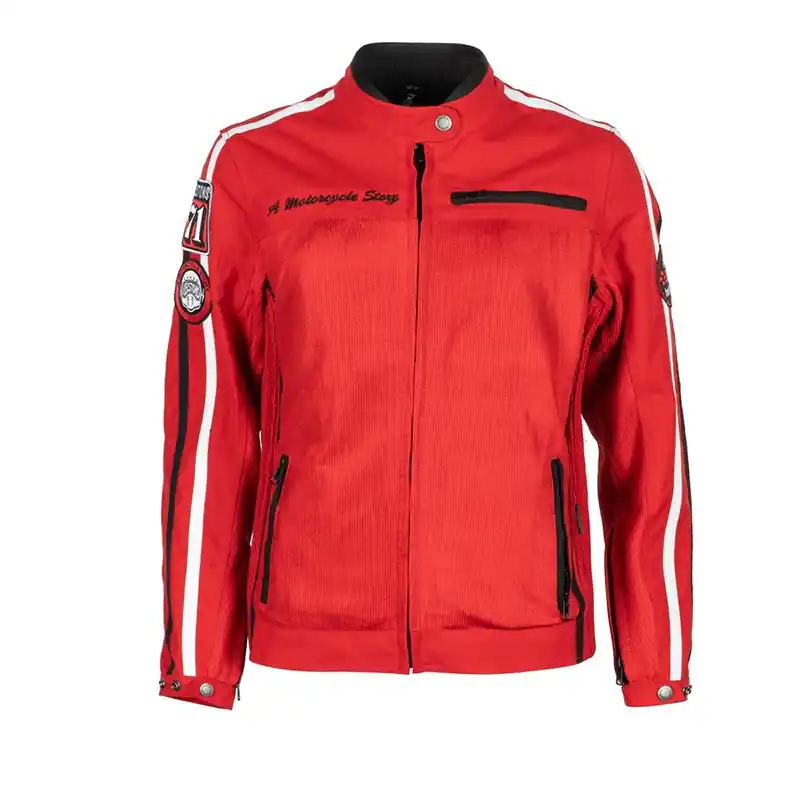 Giacca Donna Helstons Queen Mesh rosso-S Offerta Del Giorno