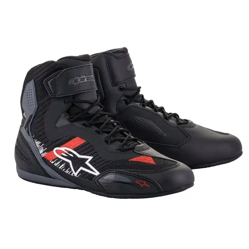 Scarpe Alpinestars Faster 3 Rideknit grigio rosso-8 Ultime Pezzi