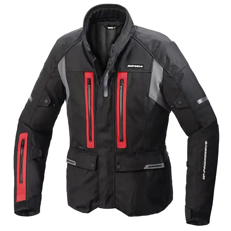 Giacca Spidi Traveler 3 H2Out nero rosso-M Spedito Oggi