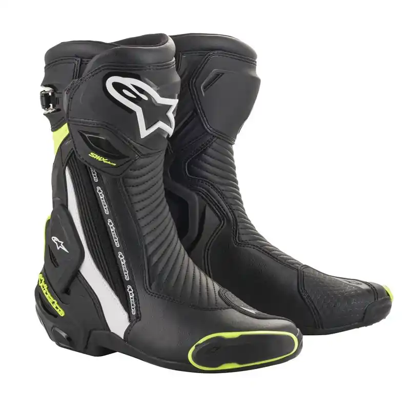 Stivali Alpinestars Smx Plus V2 nero bianco giallo-41 Occasione Imperdibile
