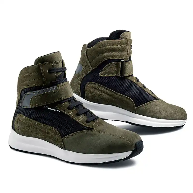 Scarpe Moto Stylmartin Audax Wp verde militare-41 Spedizione Gratuita