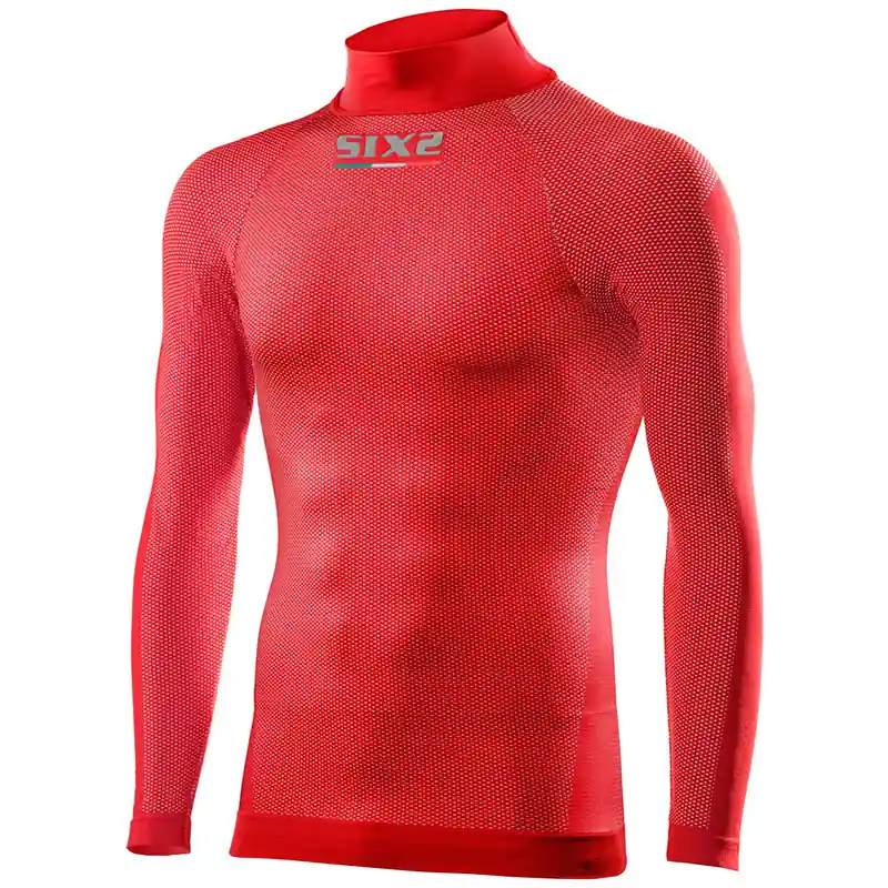 Promozione Lupetto Maniche lunghe SIX2 TS3 4stagioni rosso-XS