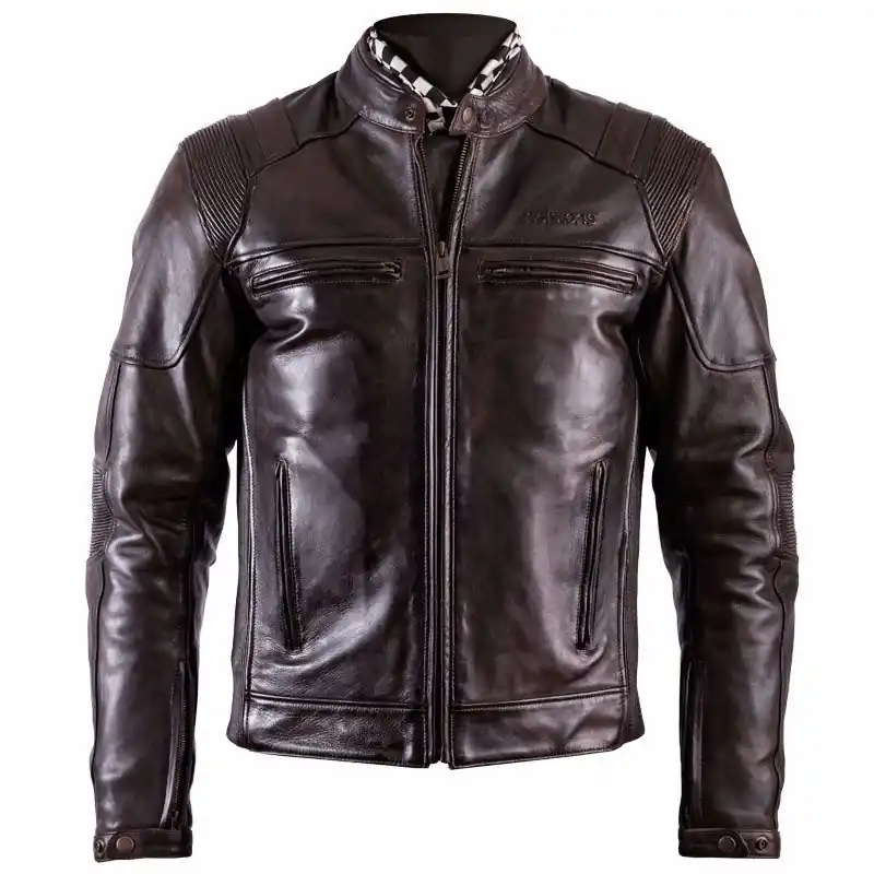 Giacca In Pelle Helstons Trust Dirty marrone-S Nuovo Arrivo
