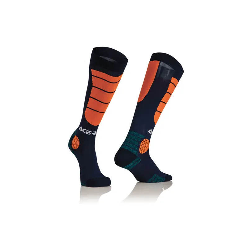 Acerbis Calze Mx Impact Blu Arancio-S/M Spedito Oggi