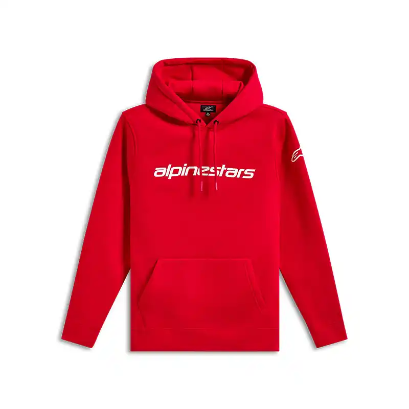 Vendita Finale Felpa Alpinestars Linear Wordmark V3 rosso-