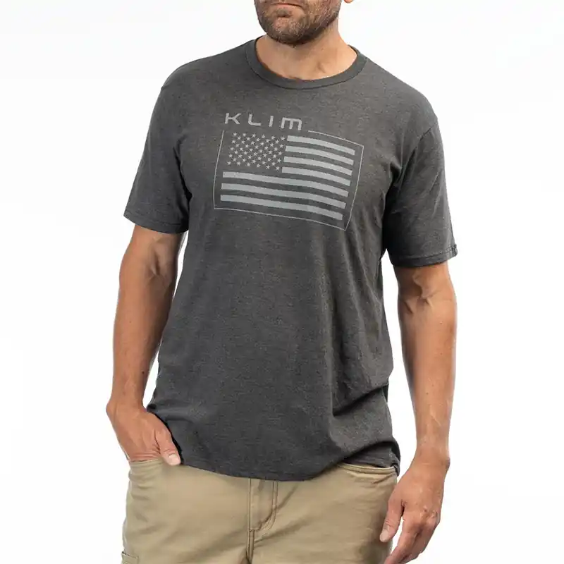 Subito Disponibile Maglia Klim Patriot Flag Tri-Blend nero-