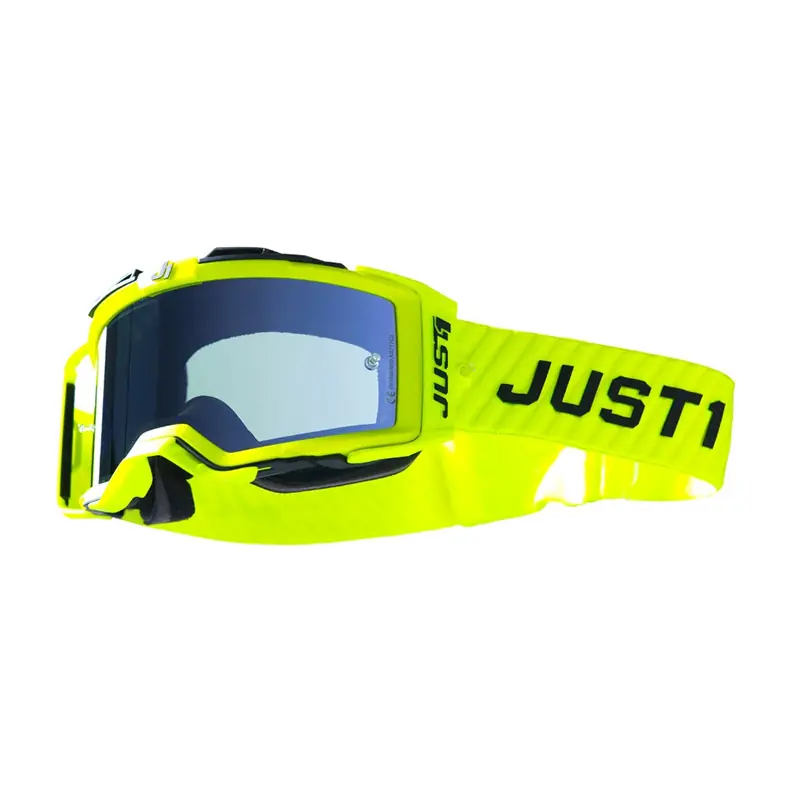 Maschera Just-1 Nerve Korten giallo fluo nero- Professionale