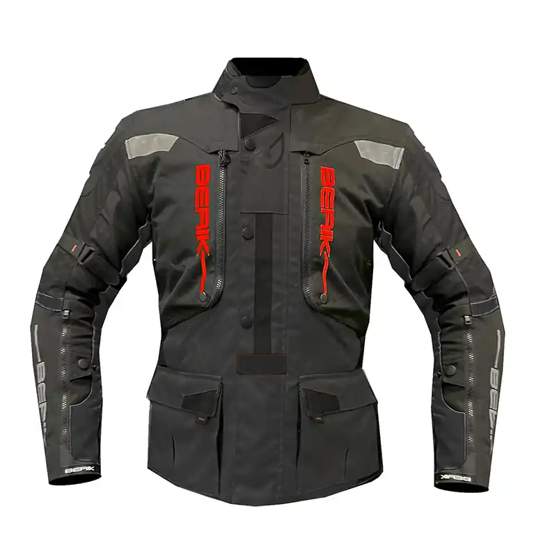 Affare Giacca Berik Adventure nero rosso-