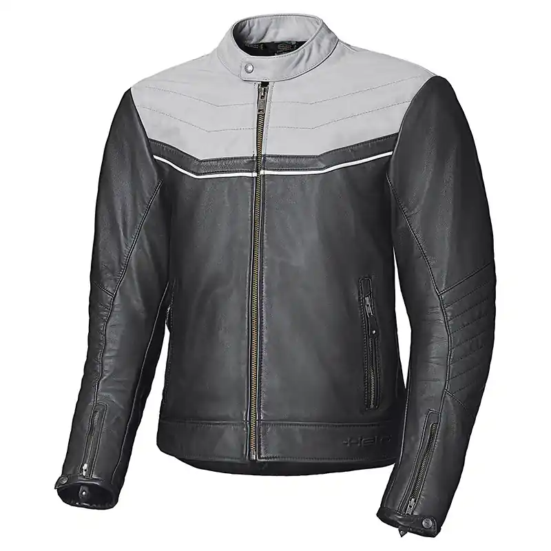 Giacca Pelle Held Heyden nero grigio- Popolare