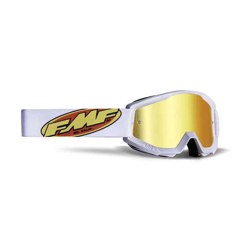 Promozione Maschera FMF Powercore Core bianco rosso specchio-