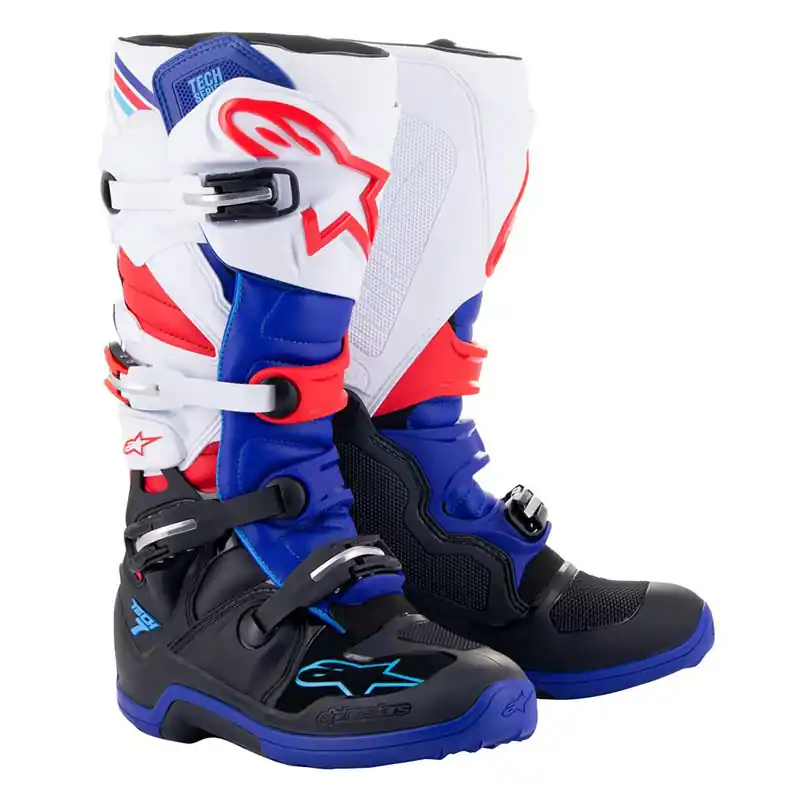 Direttamente Dal Produttore Stivali Alpinestars Tech 7 blu rosso bianco-
