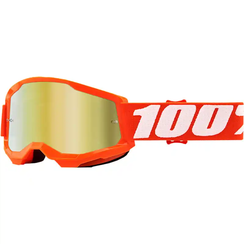 Solo Oggi Maschera 100% Strata 2 Youth Arancio specchiato oro-