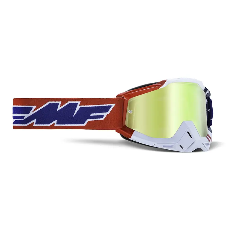 Maschera FMF Powerbomb US OF A specchiato oro- Prezzo Basso