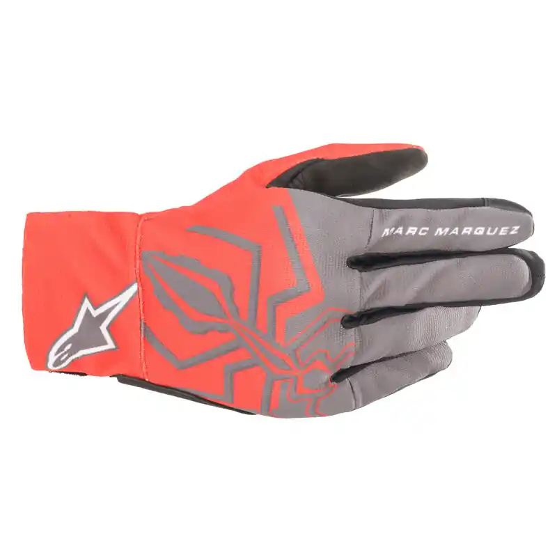Economico Guanti Alpinestars Aragon grigio scuro rosso-