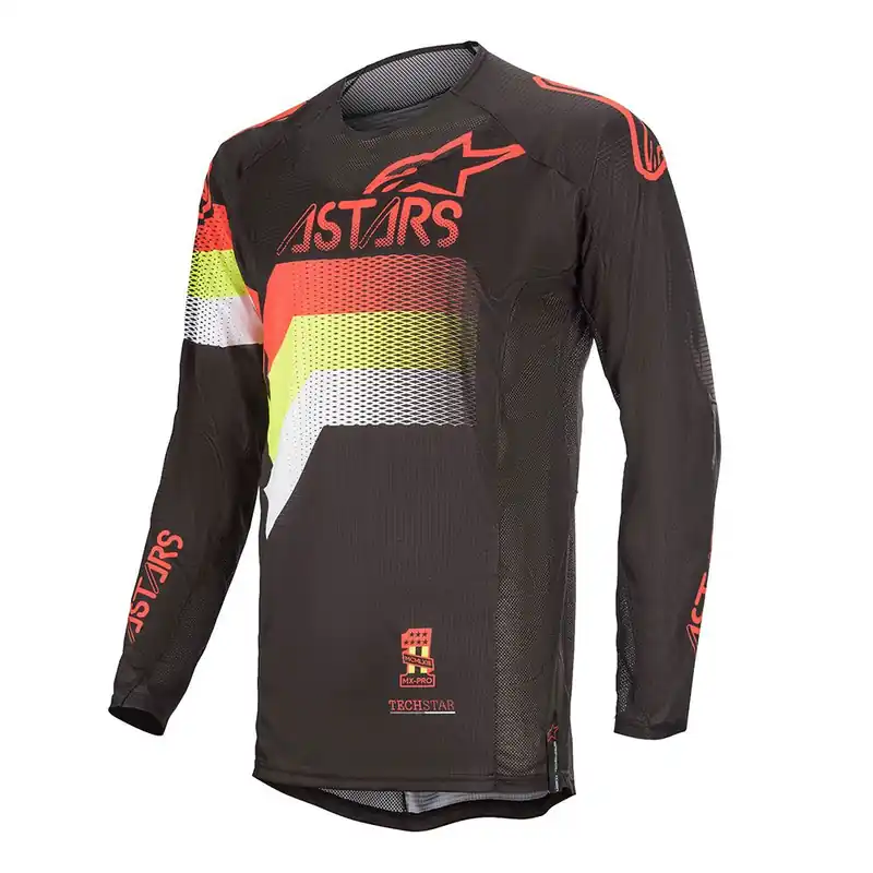 Maglia Alpinestars Techstar Venom 2020 nero rosso- Occasione Imperdibile