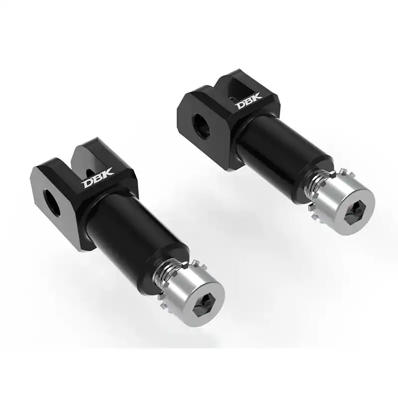 Spedito Oggi Kit Attacchi Pedali Pilota Dbk Aprilia RS 660 nero-