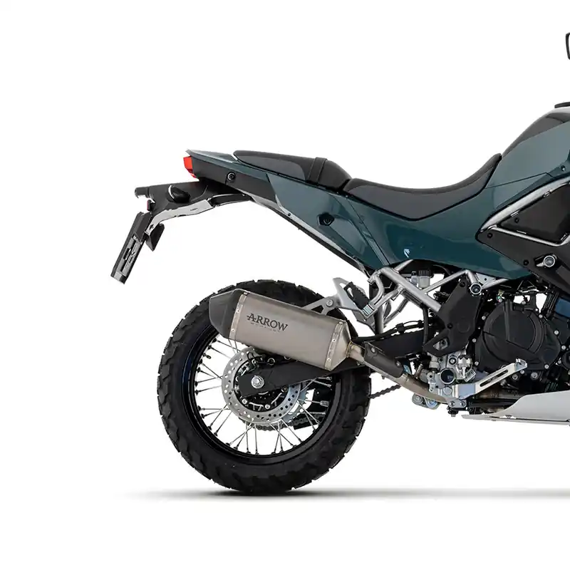 Direttamente Dal Produttore Arrow Explorer Titanio Omologato Slip On KLE 500-