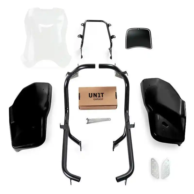 Nuova Collezione Kit Unit Garage Dual Scrambler 1200X nero trasparente-