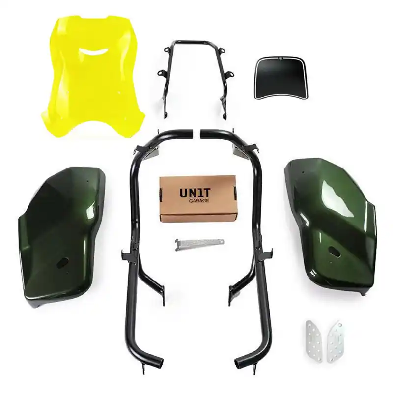 Kit Unit Garage Dual Scrambler 1200X verde giallo- Offerta Del Giorno