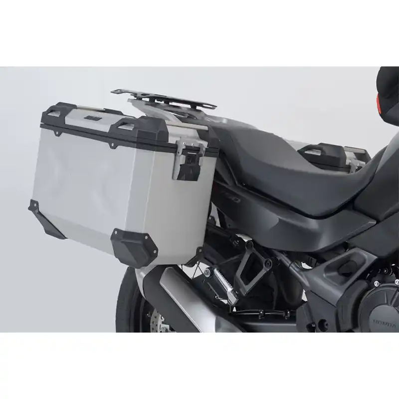Spedizione Espresso Kit Borse Sw Motech Trax ADV 45 Transalp 750 argento-