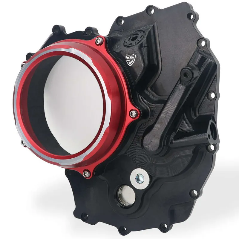 Cnc Carter Frizione per Ducati V2 MY2025 nero rosso- Non Perdere