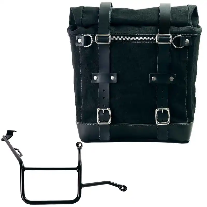Kit Borsa Unit Garage Scram Canvas F900 GS nero- Ultimissimo Modello