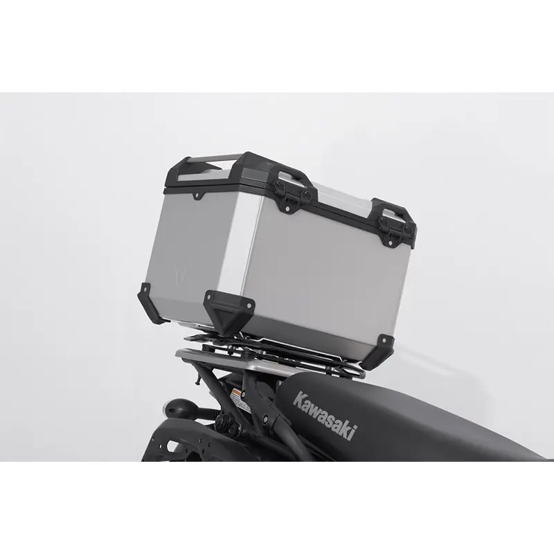 Economico Kit Bauletto Sw Motech Trax ADV KLR 650 argento-