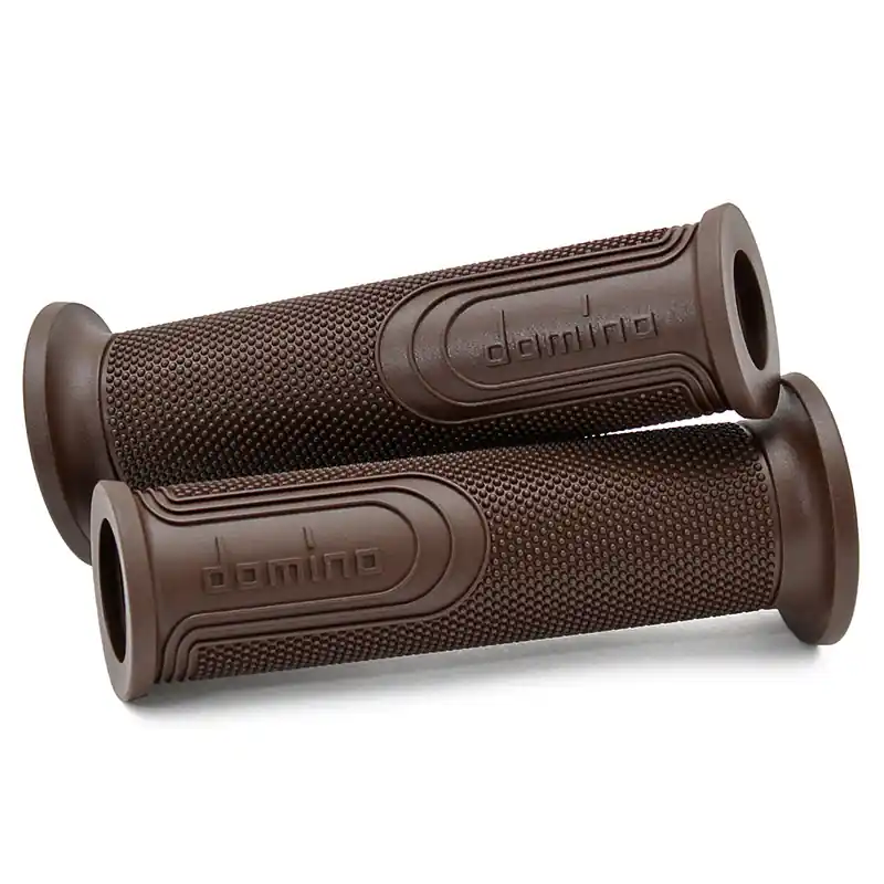 Spedito Oggi Coppia Manopole Domino Style 6274 marrone-