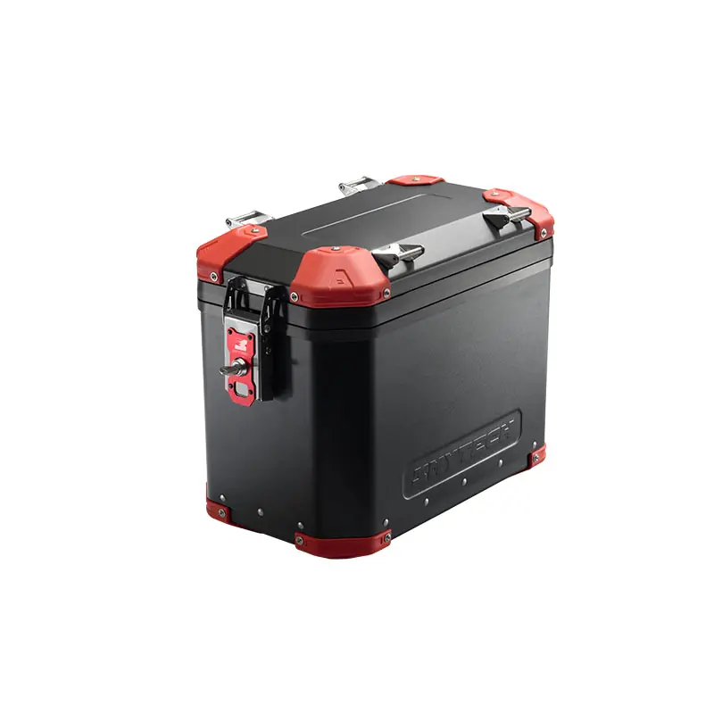 Valigia Dritta MyTech Model-X 48 LT nero rosso- Reso Gratuito