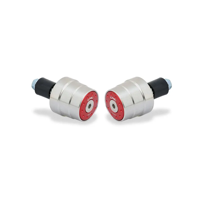 Promozione Esclusiva Cnc Racing Contrappesi manubrio INOX BI-COLOR rosso-