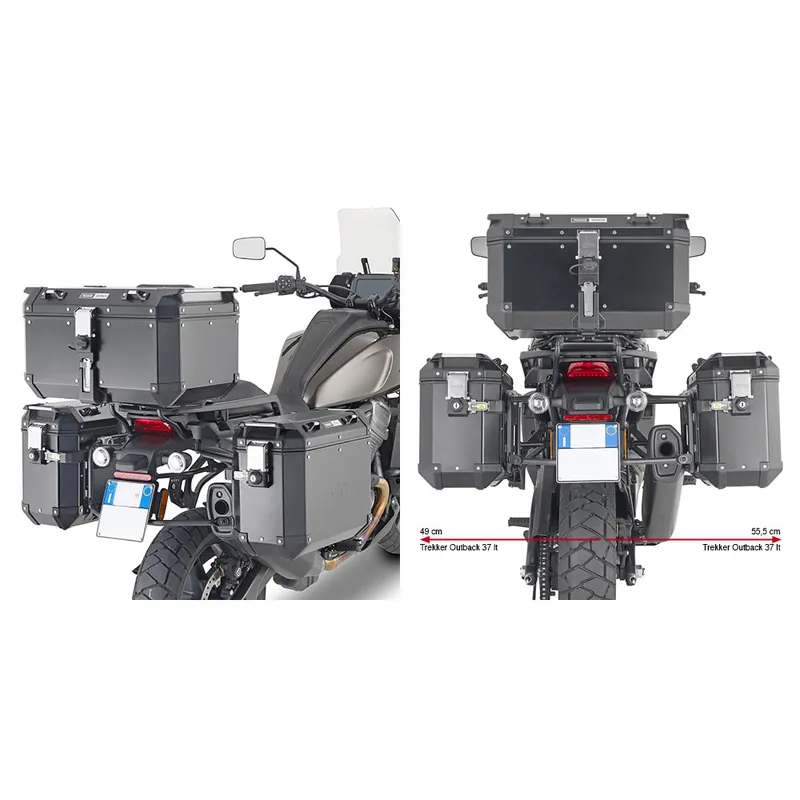 Givi Portavaligie Laterale PLO8400CAM PAN AMERICA- Prezzo Conveniente