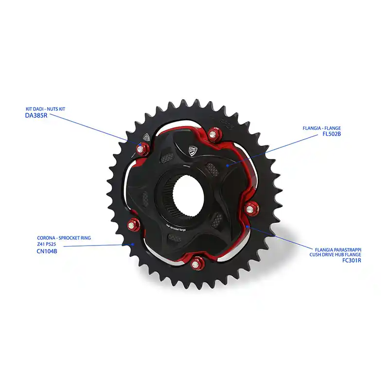 Bestseller Flangia Parastrappi CNC Racing FC301 nero-