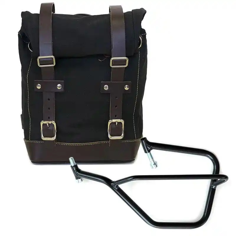 Quantità Limitata Borsa Canvas+Telaio SX Unit Garage nero marrone-