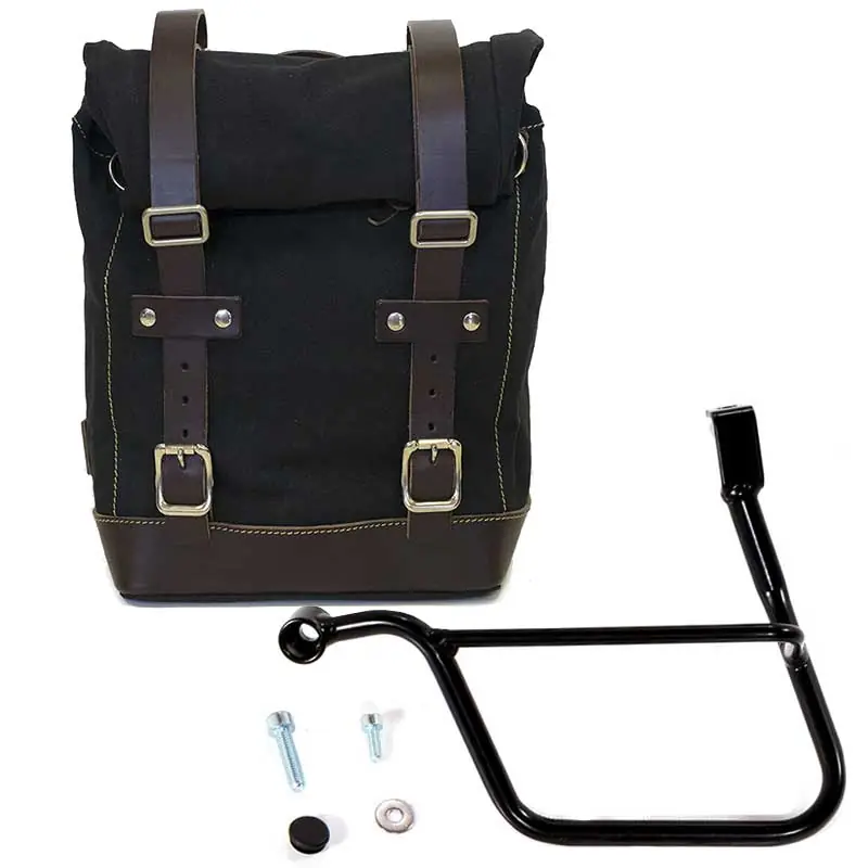 Borsa Canvas+telaio SX Unit Garage 1013SX nero marrone- Offerta Limitata