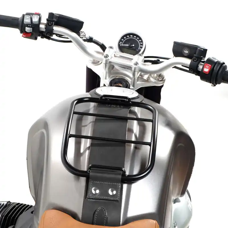 Spedizione Gratuita UNIT GARAGE PORTAPACCHI CON FASCIA SERBATOIO nero-