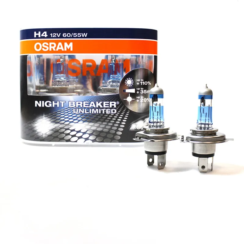 Ultime Pezzi BLISTER CON 2 LAMP.OSRAM NIGHT RACER +110 H4 12V 60/55W P43T-