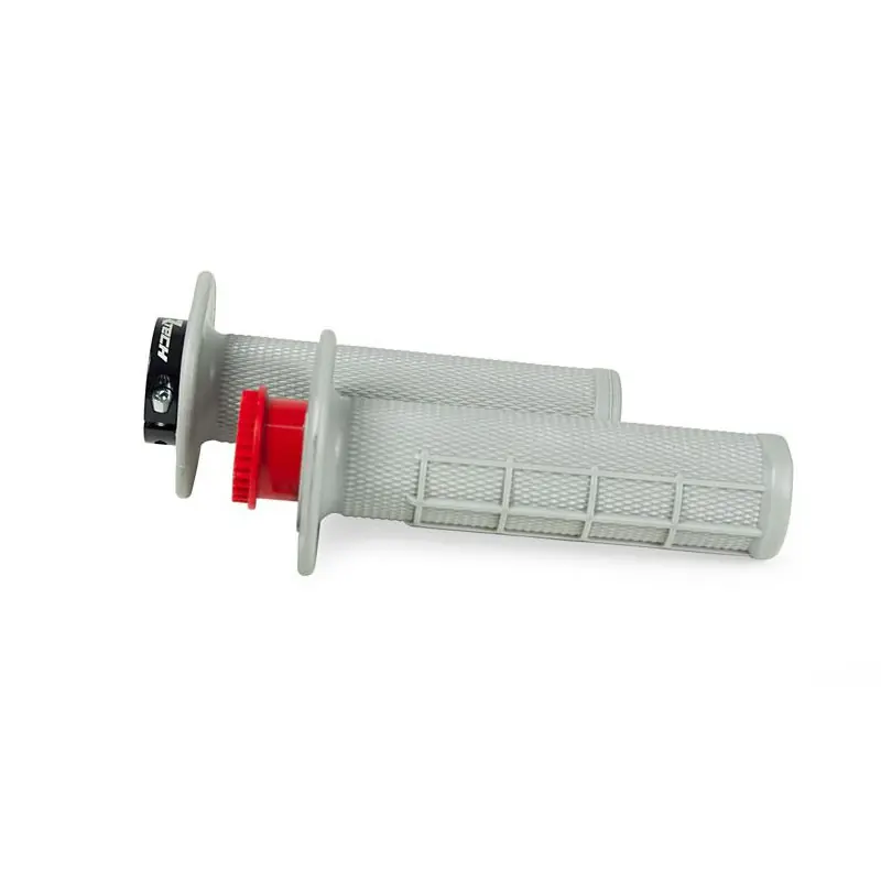 Popolare Manopole Racetech R20 Lock-On Half Waffle grigio-