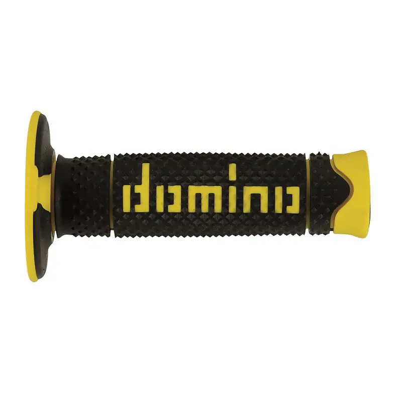 Coppia Manopole Domino A26041C DSH nero giallo- Spedizione Espresso