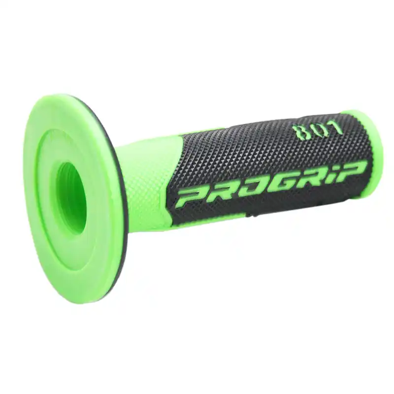 Manopole Progrip 801 DD Closed End nero verde fluo- Bestseller