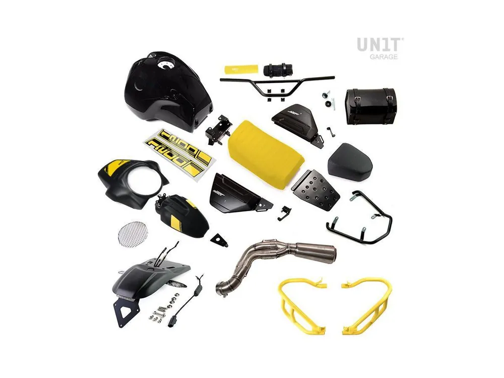 Subito Disponibile KIT PARIS DAKAR GIALLO 40TH CON ACCESSORI UNIT GARAGE BMW R NINE T / SCRAMBLER-