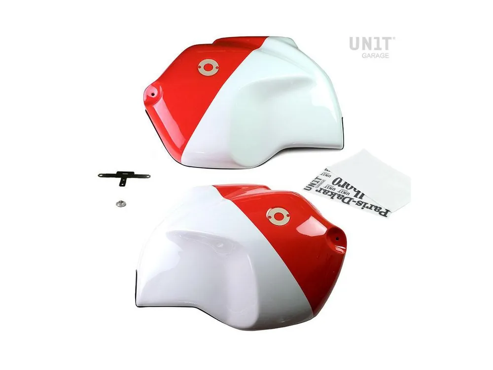 COVER SERBATOIO ALPINEWHITE/RED UNIT GARAGE BMW R 1200 GS / ADV 2008-2012- Soddisfatti O Rimborsati
