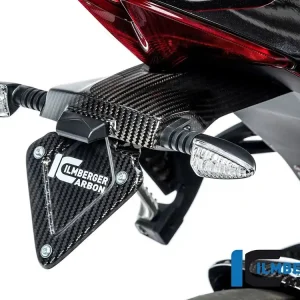 Esclusivo PORTATARGA CARBONIO LUCIDO ILMBERGER APRILIA TUONO V4 2021-2024-